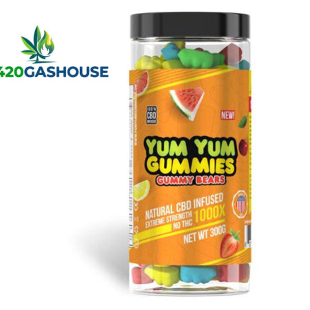 Yum Yum Gummies 1000x – CBD Infused Peach Rings